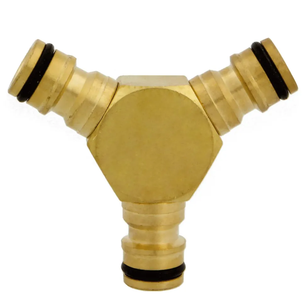 Amig 24350 Sdoppiatore Rubinetto Ottone 3 Vie Opaco