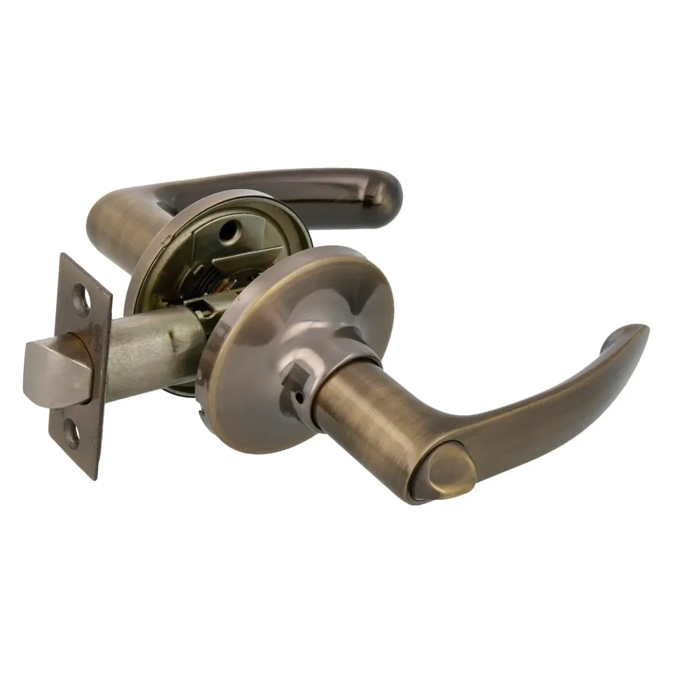 Amig 732 Maniglia Porta Interna Bronzo Cuoio Scrocco