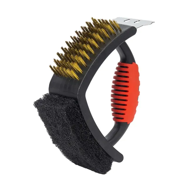 Amig Fireplus Spazzola Barbecue 3 in 1 Rame 16,5 cm