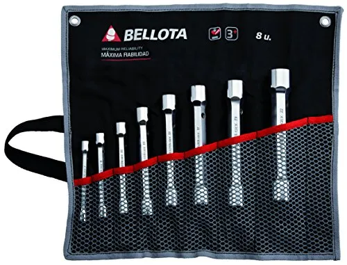 Bellota set 8 chiavi a tubo esagonali con borsa nylon