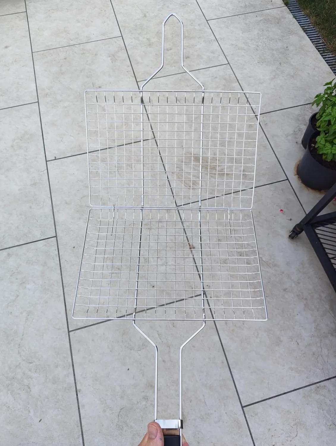 Amig AM34 griglia barbecue doppia 50x32 cm inox