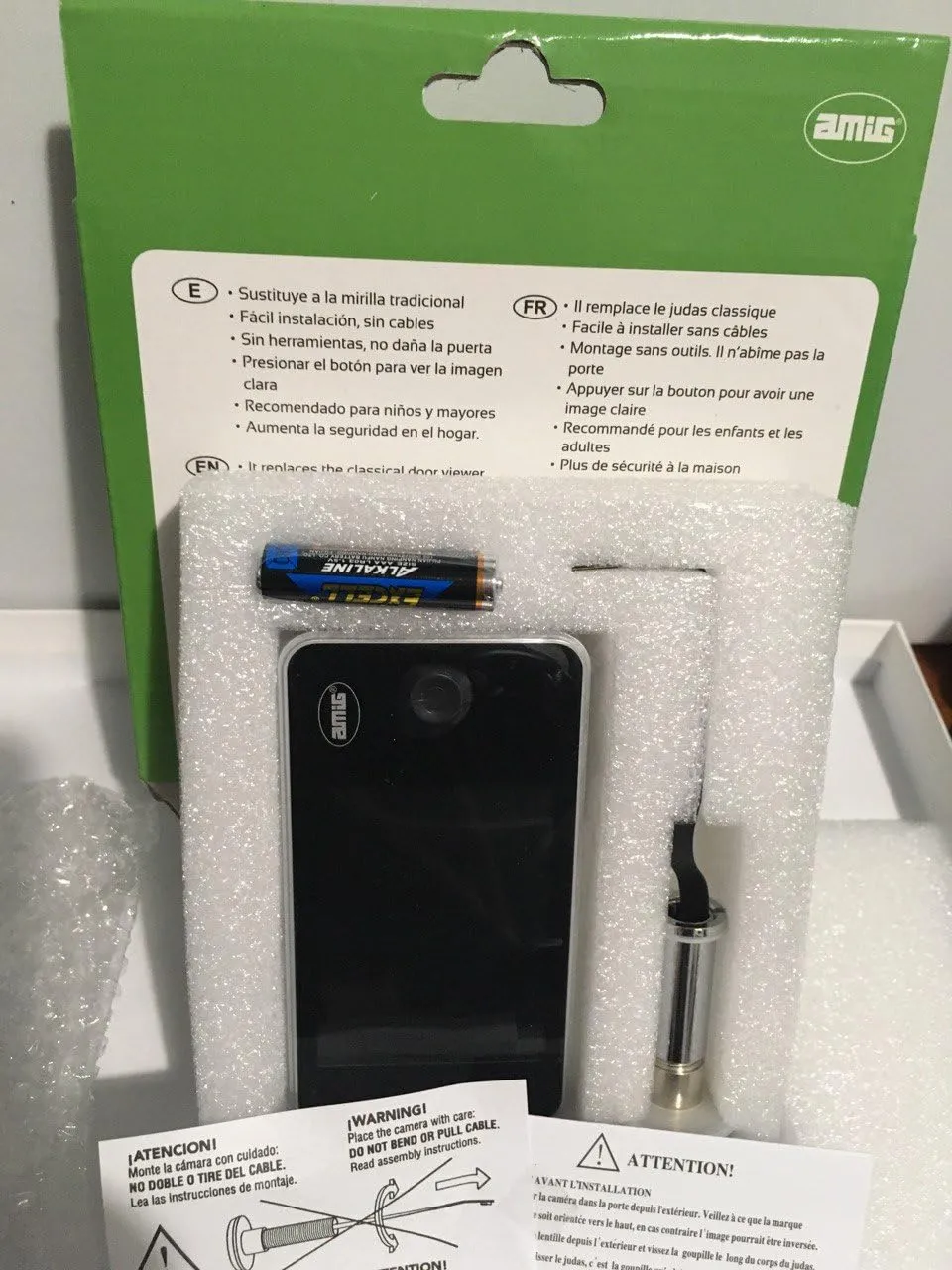Amig DW 3.2 spioncino digitale argento 160°