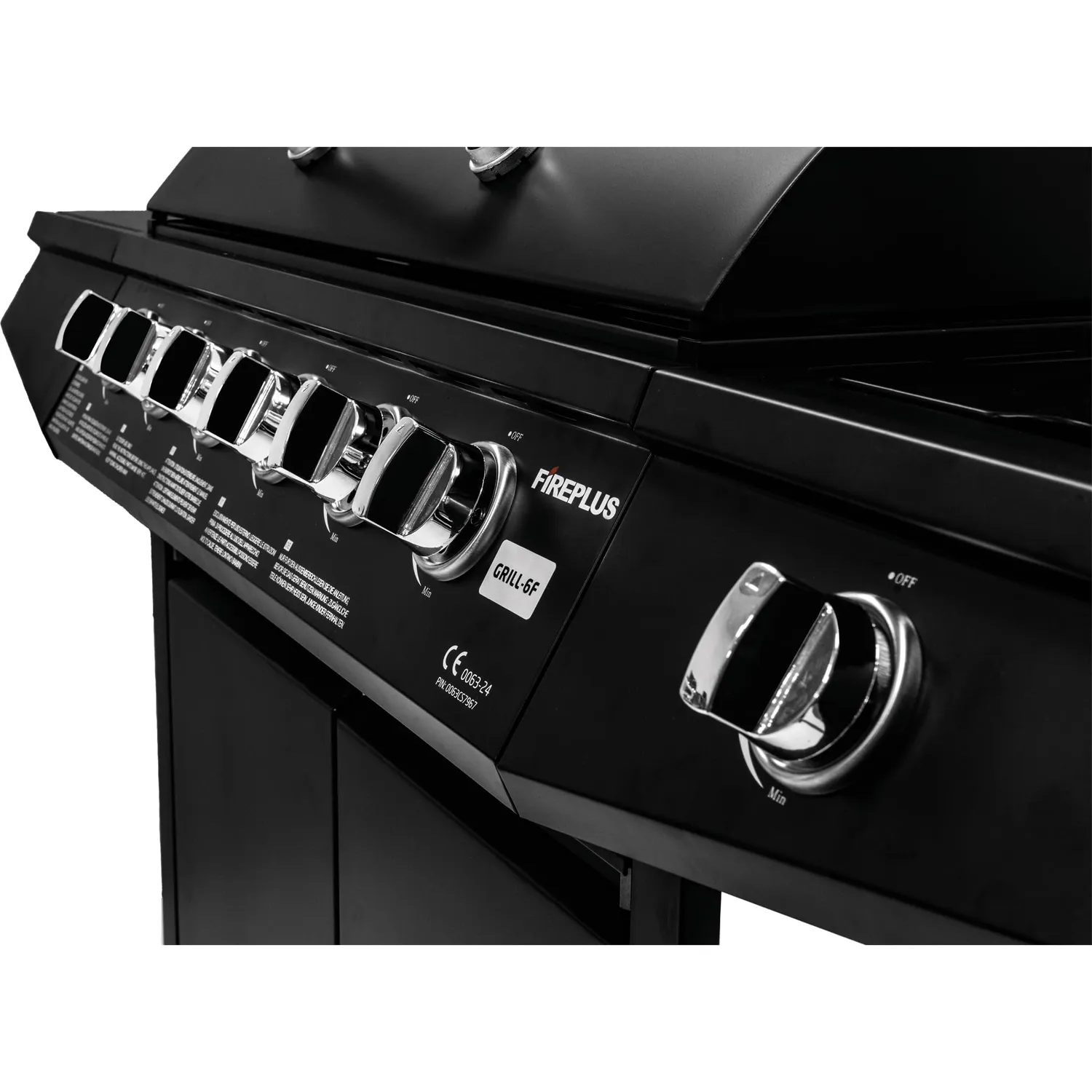 Amig Fireplus GRILL-6F barbecue a gas 6+1 nero 12,9 kW