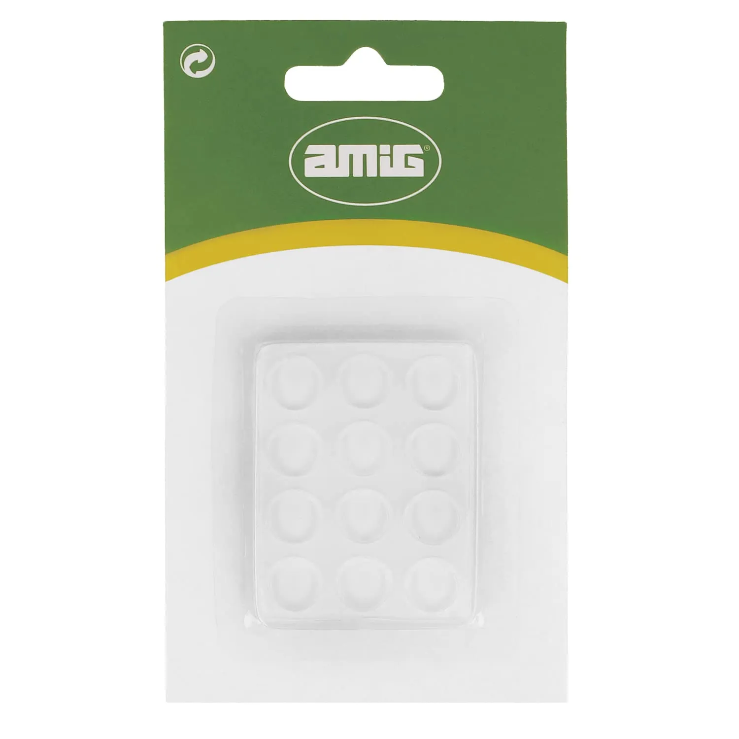 Amig 611 Gommini Paracolpi Adesivi Ø 12x3 mm 24 Pezzi