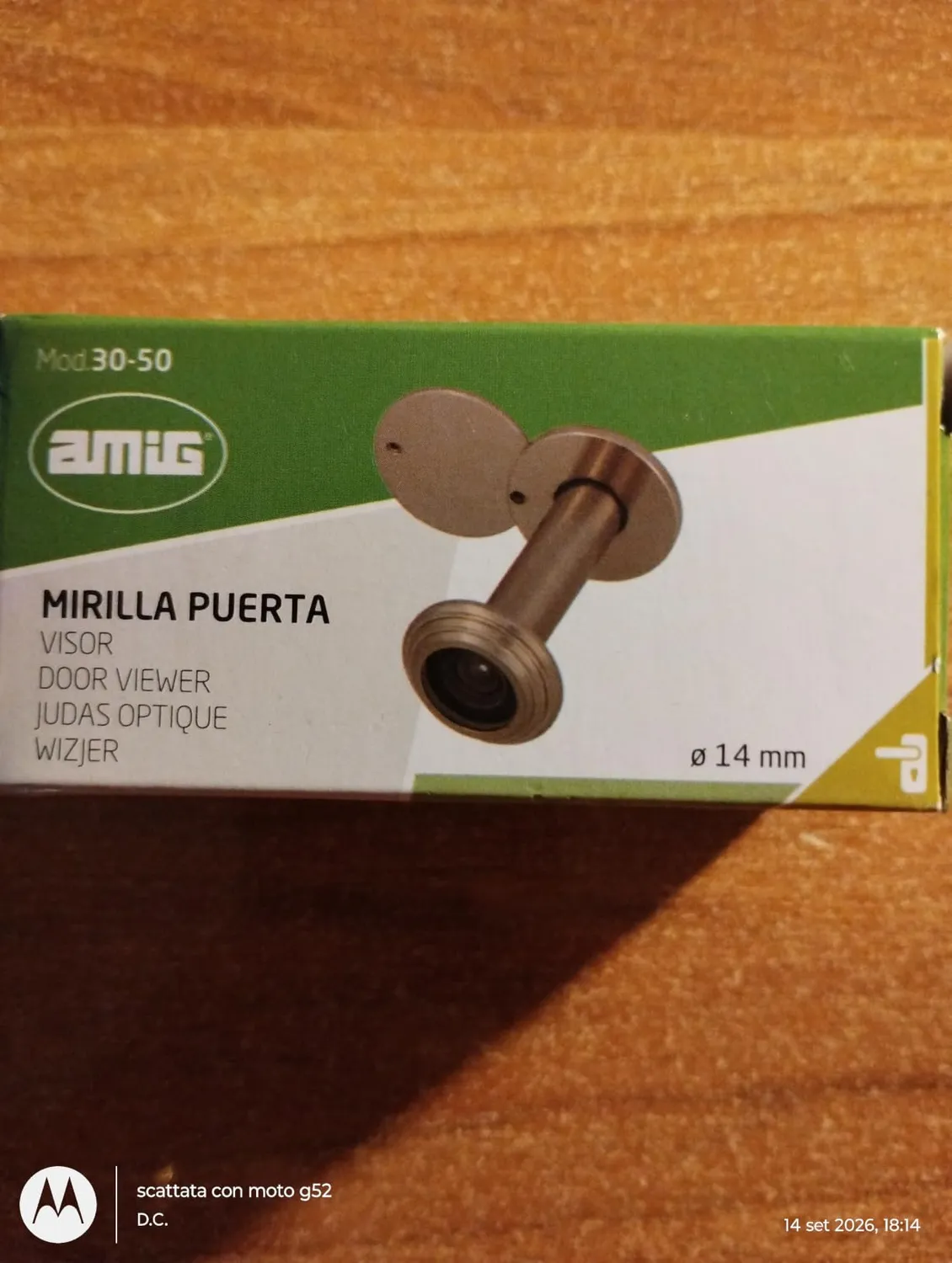 Amig Spioncino Porta Grandangolare 55-80 mm Ottone