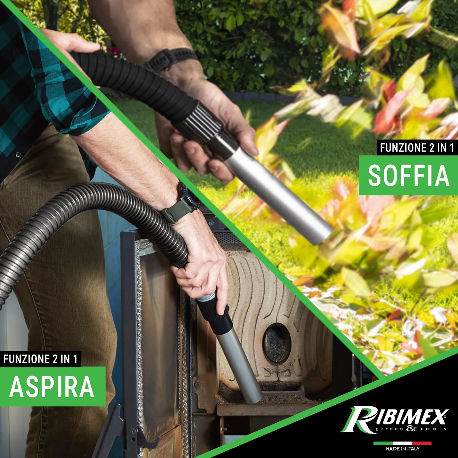 Ribimex Perfetto aspiracenere 20 L 1200 W con soffiante