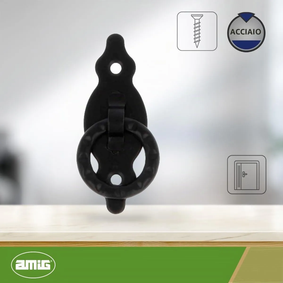 Amig 1001 maniglia per mobili verticale nera
