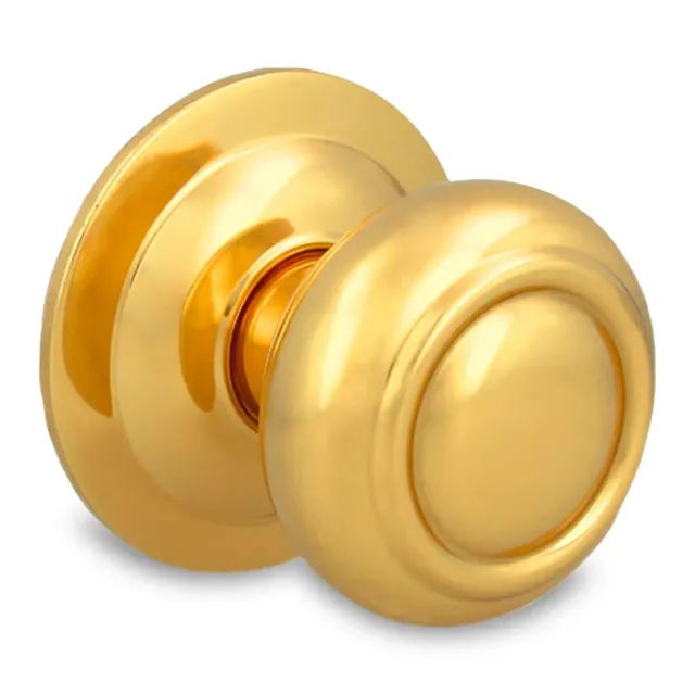 Amig 53 Pomello Porta Ottone Dorato Ø70 mm Esterno
