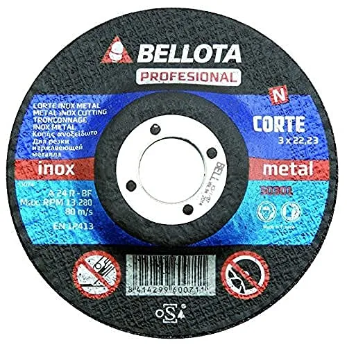 Bellota disco abrasivo taglio inox-metallo 3mm professionale