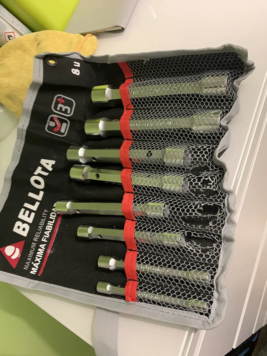 Bellota set 8 chiavi a tubo esagonali con borsa nylon