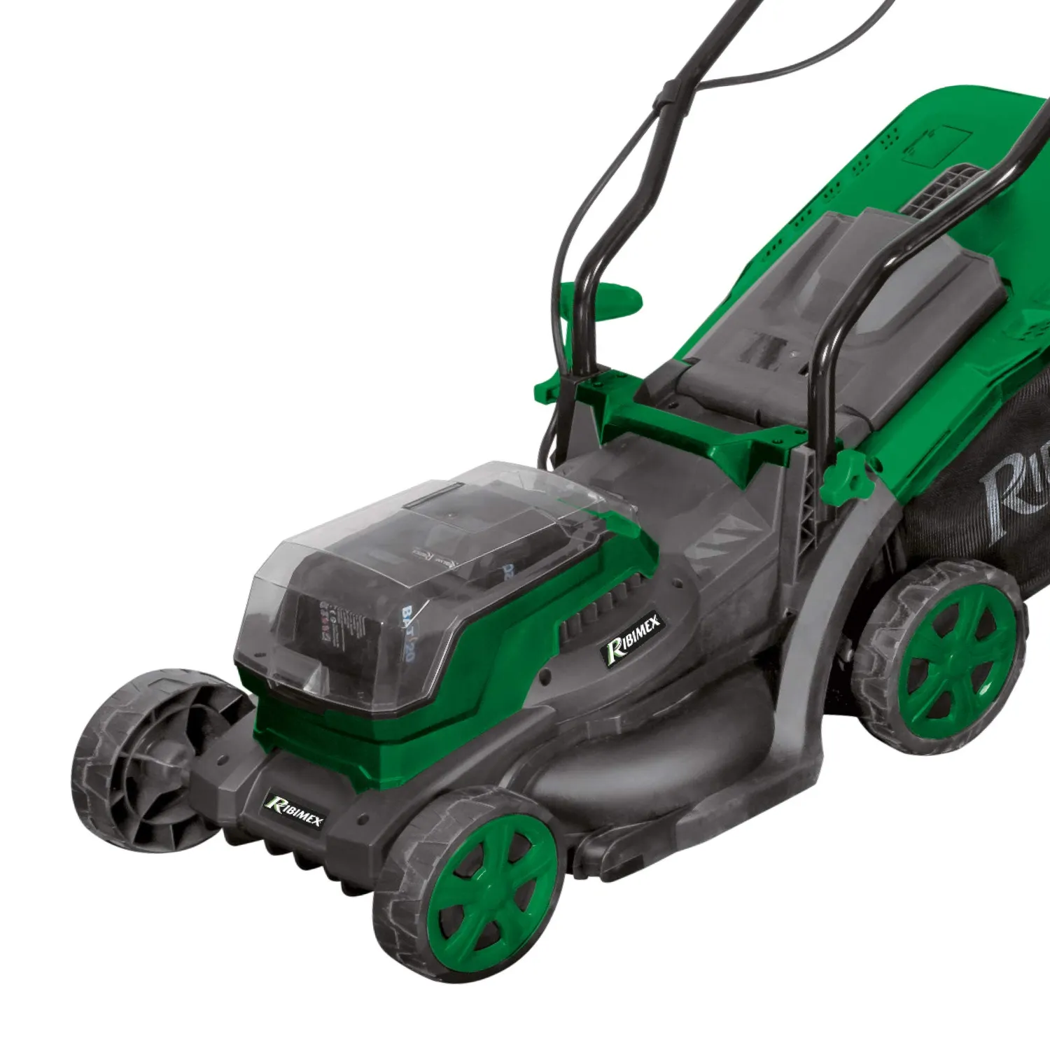 Ribimex PRBAT20/TON33 Rasaerba Batteria 20V con 2 Batterie