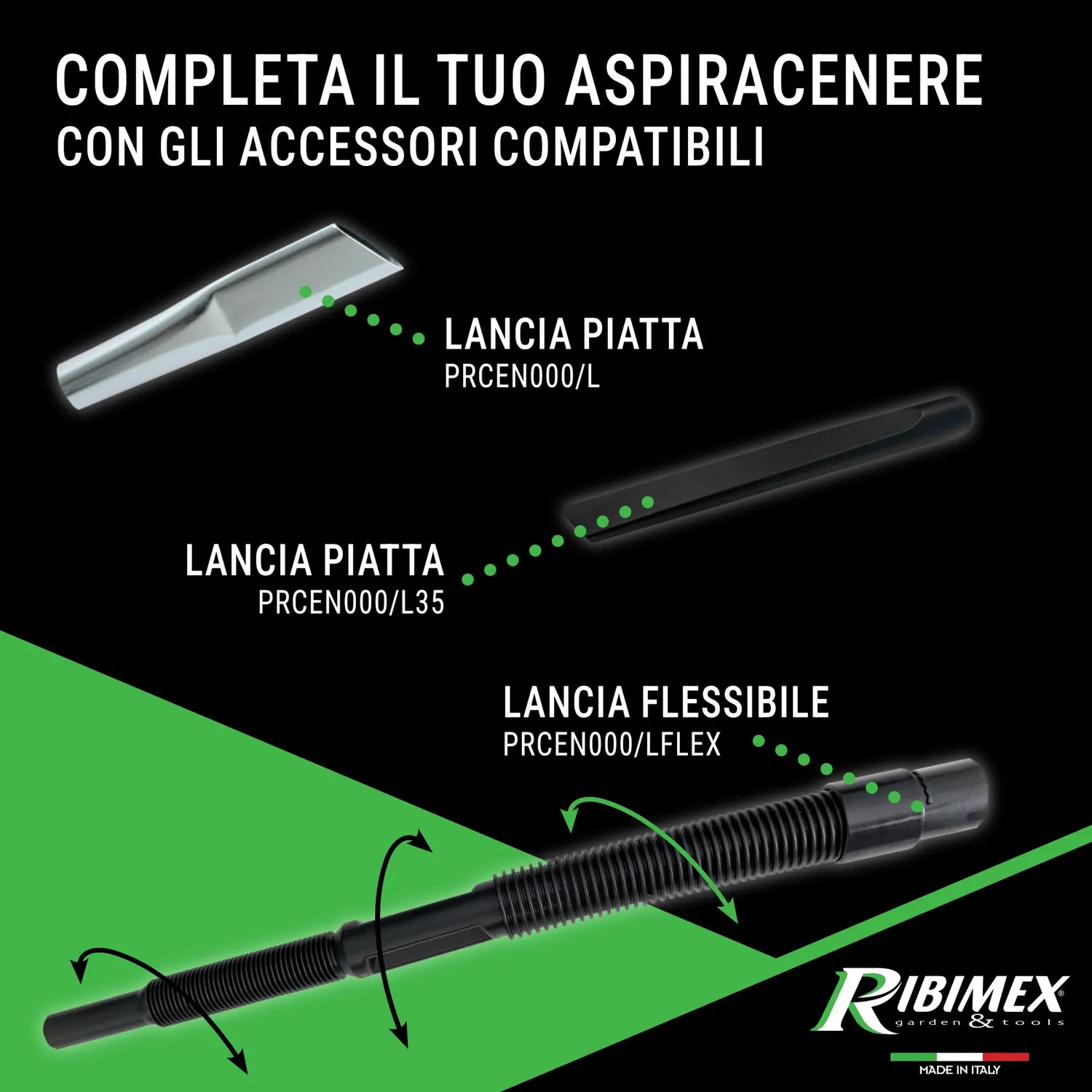 Ribimex Perfetto aspiracenere 20 L 1200 W con soffiante