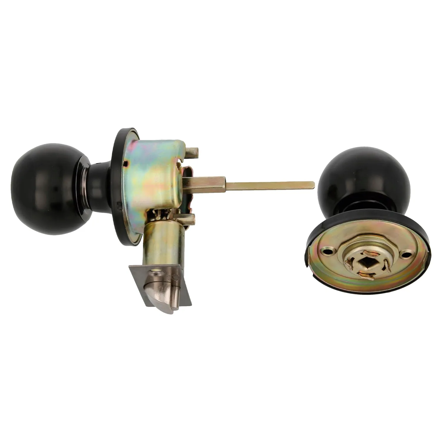 Amig pomello doppia sfera porta ingresso nero antischeda
