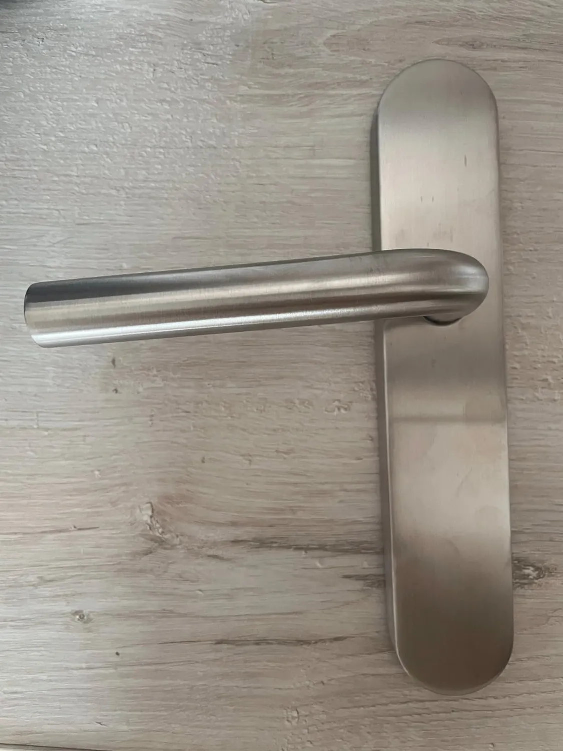 Amig 4PX set maniglie porta con piastra inox satinato