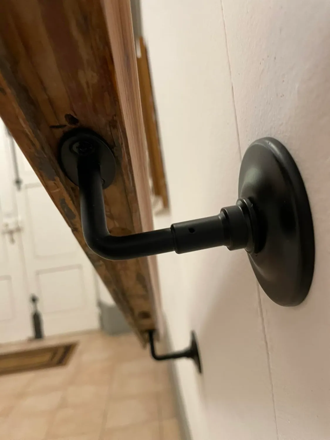 Amig Supporto Corrimano Nero Acciaio 70x75x45 mm