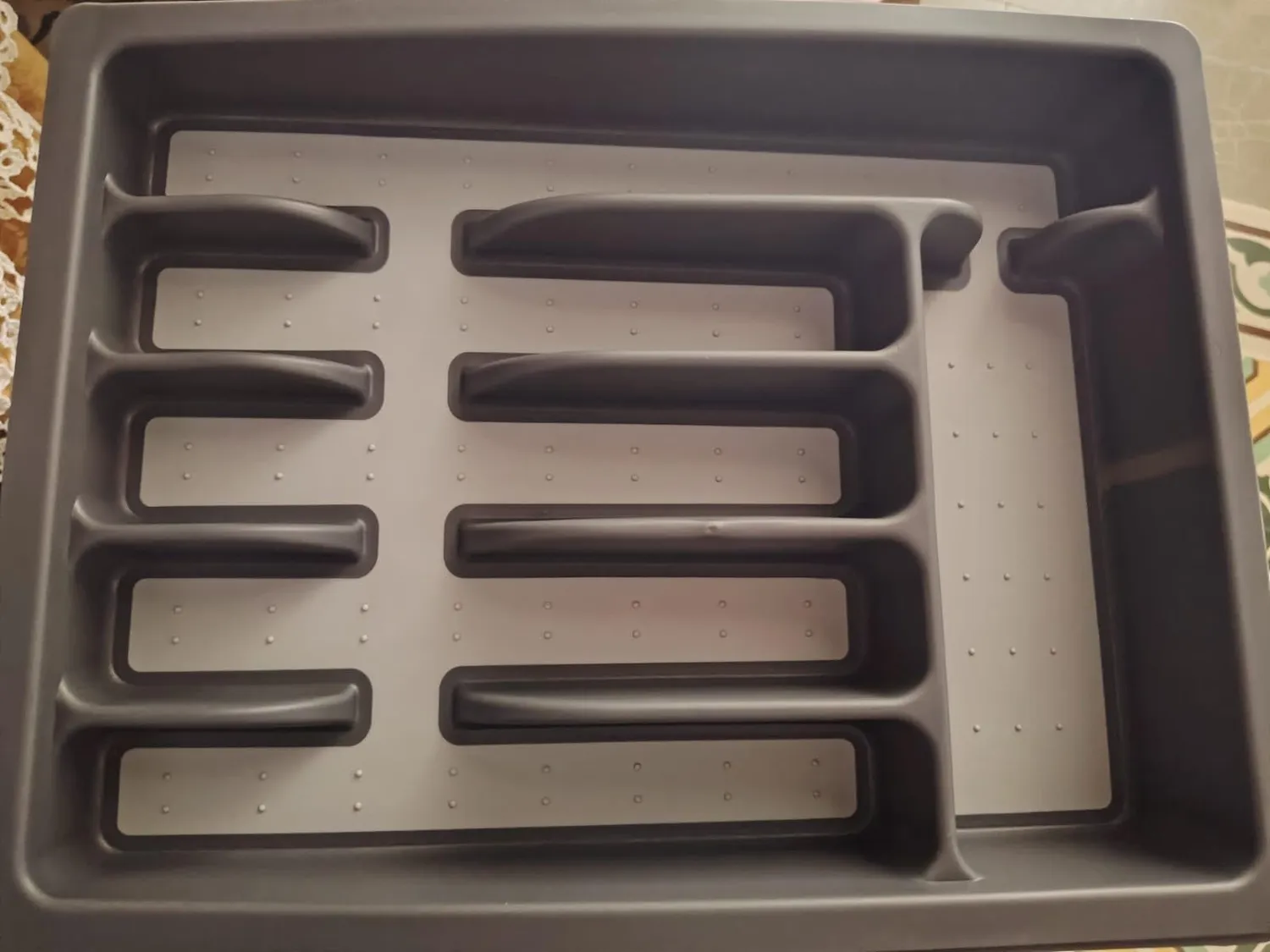 Amig Nibo portaposate estensibile da cassetto grigio
