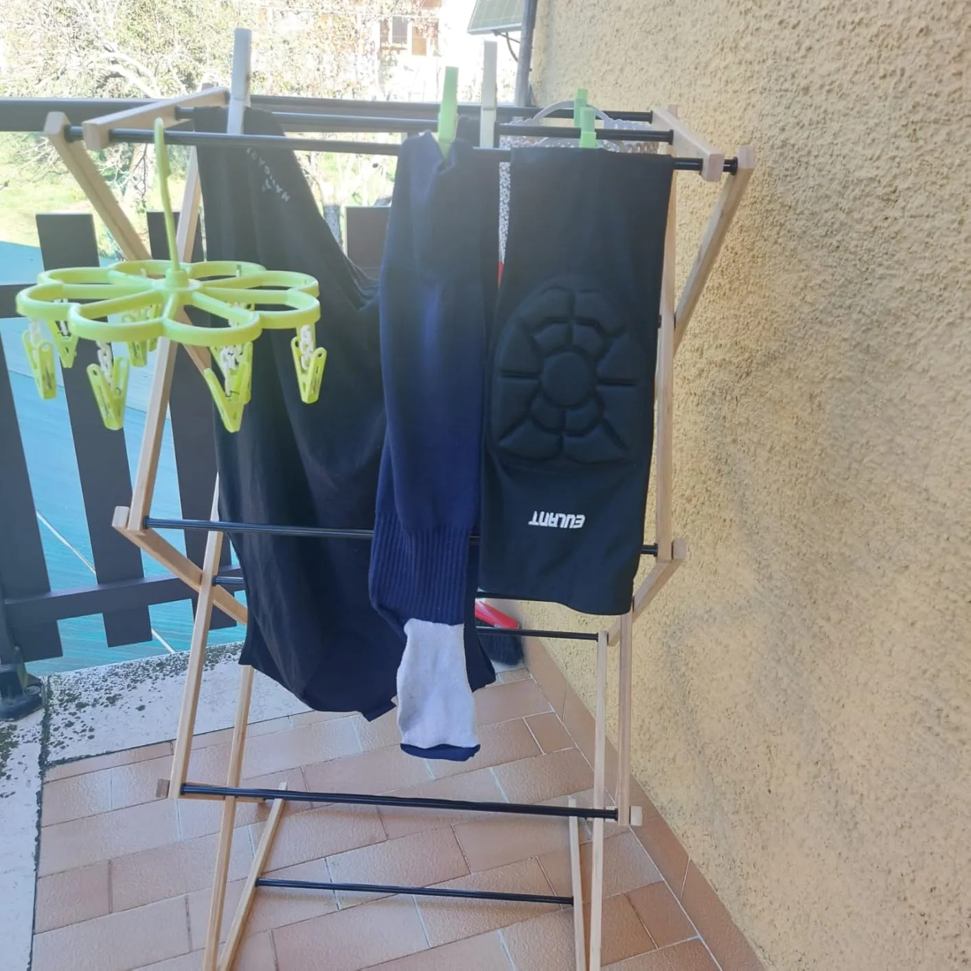 Amig Aeria ZenRack Stendino Torre Nero Bambù 5 m