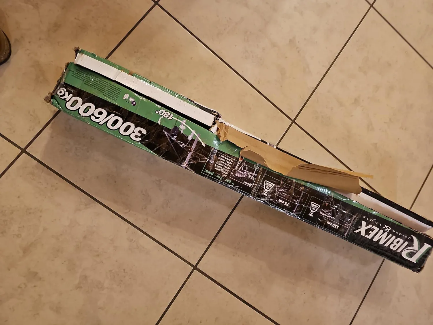 Ribimex Supporto a Bandiera per Paranco 0,75-1,10 m 600 kg