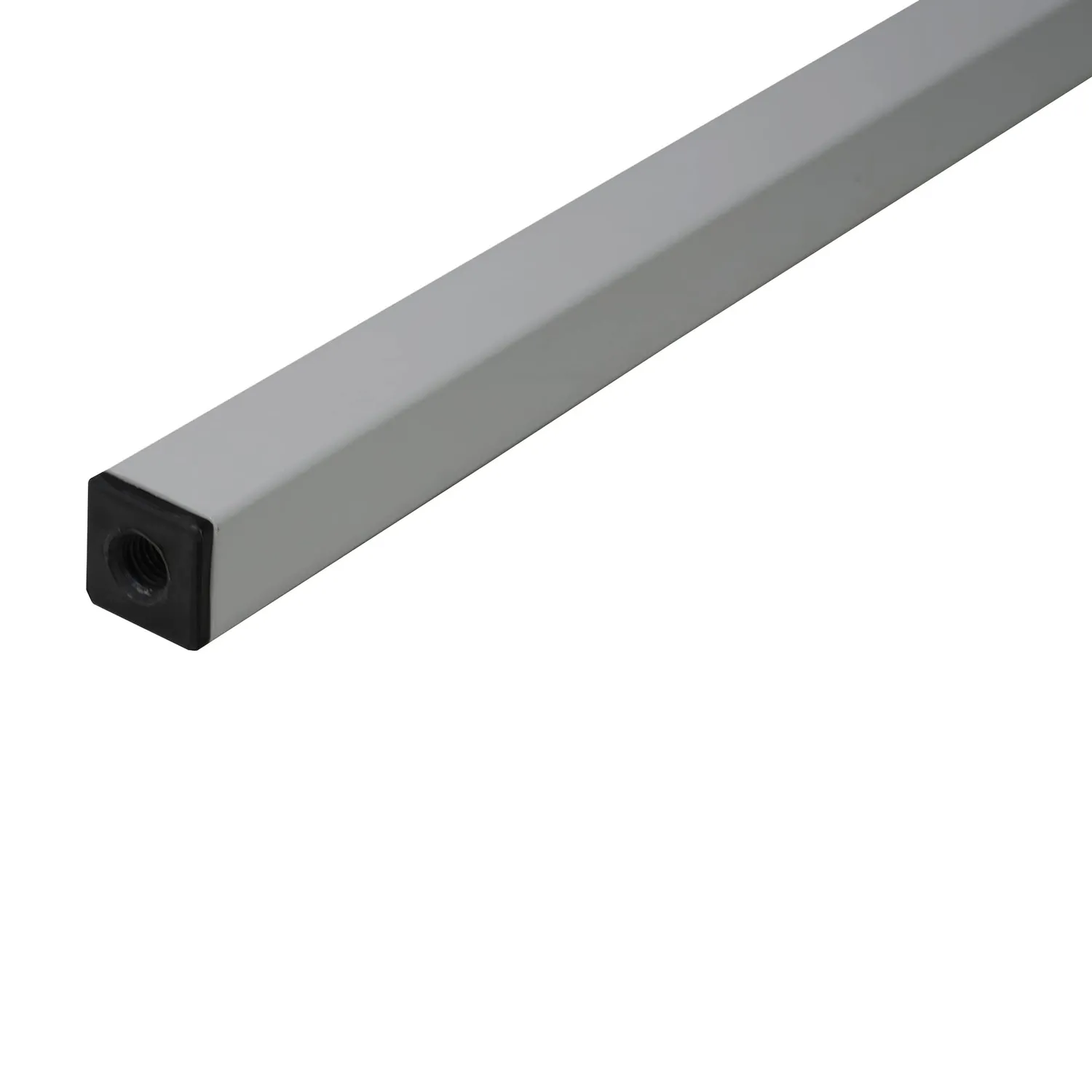 Amig Mod. 3 Gamba Tavolo 25x25x500 mm Acciaio Argentato