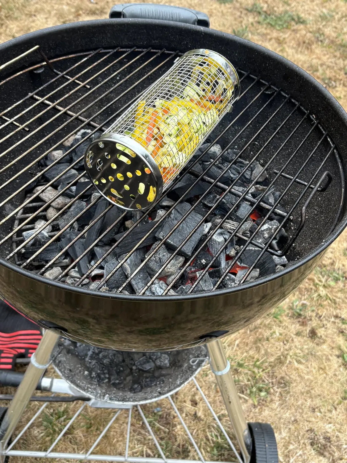 Amig AM28 Cesta Barbecue Rotonda 8x20 cm Inox Legno