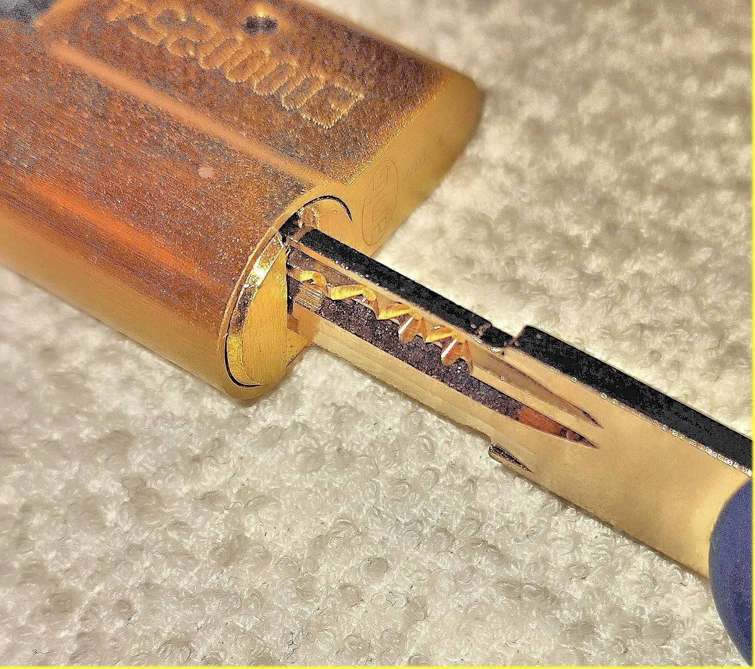 Amig cilindro sicurezza 66 mm 31-35 oro opaco 5 chiavi