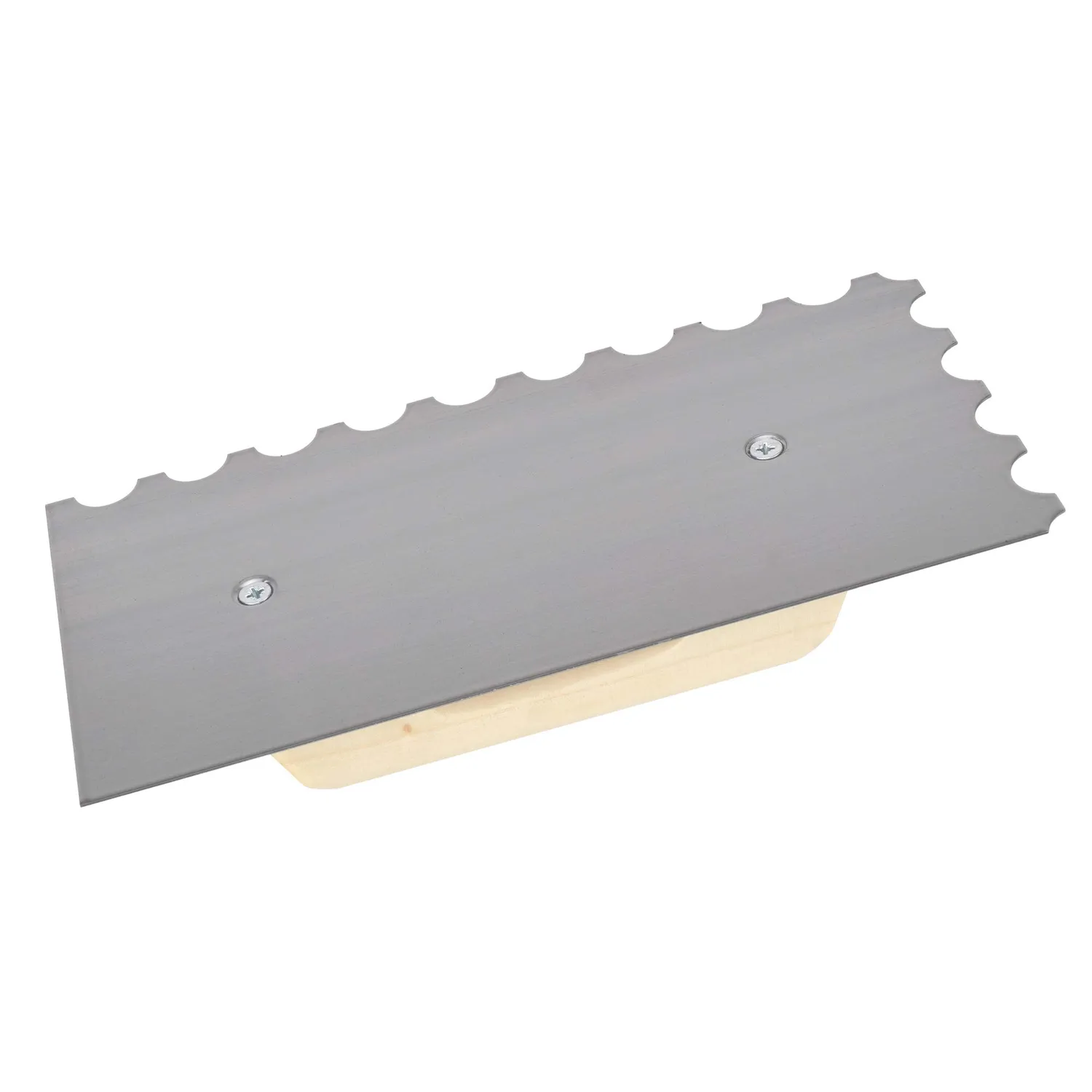 Bellota frattazzo dentato raggio manico legno pioppo