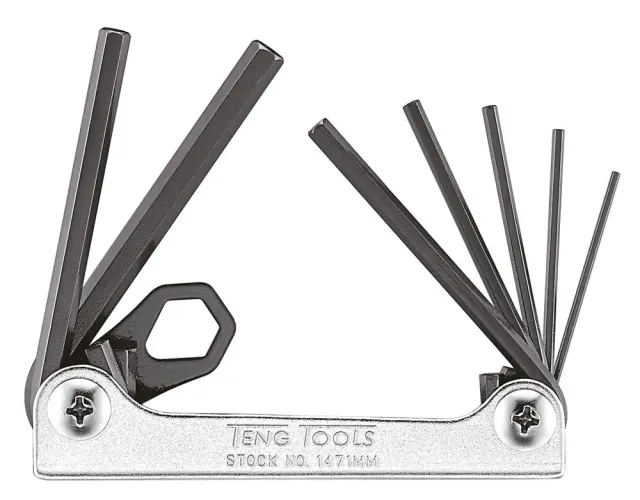 TengTools Set Chiavi Esagonali Pieghevole 1,5-6 mm 7 pz