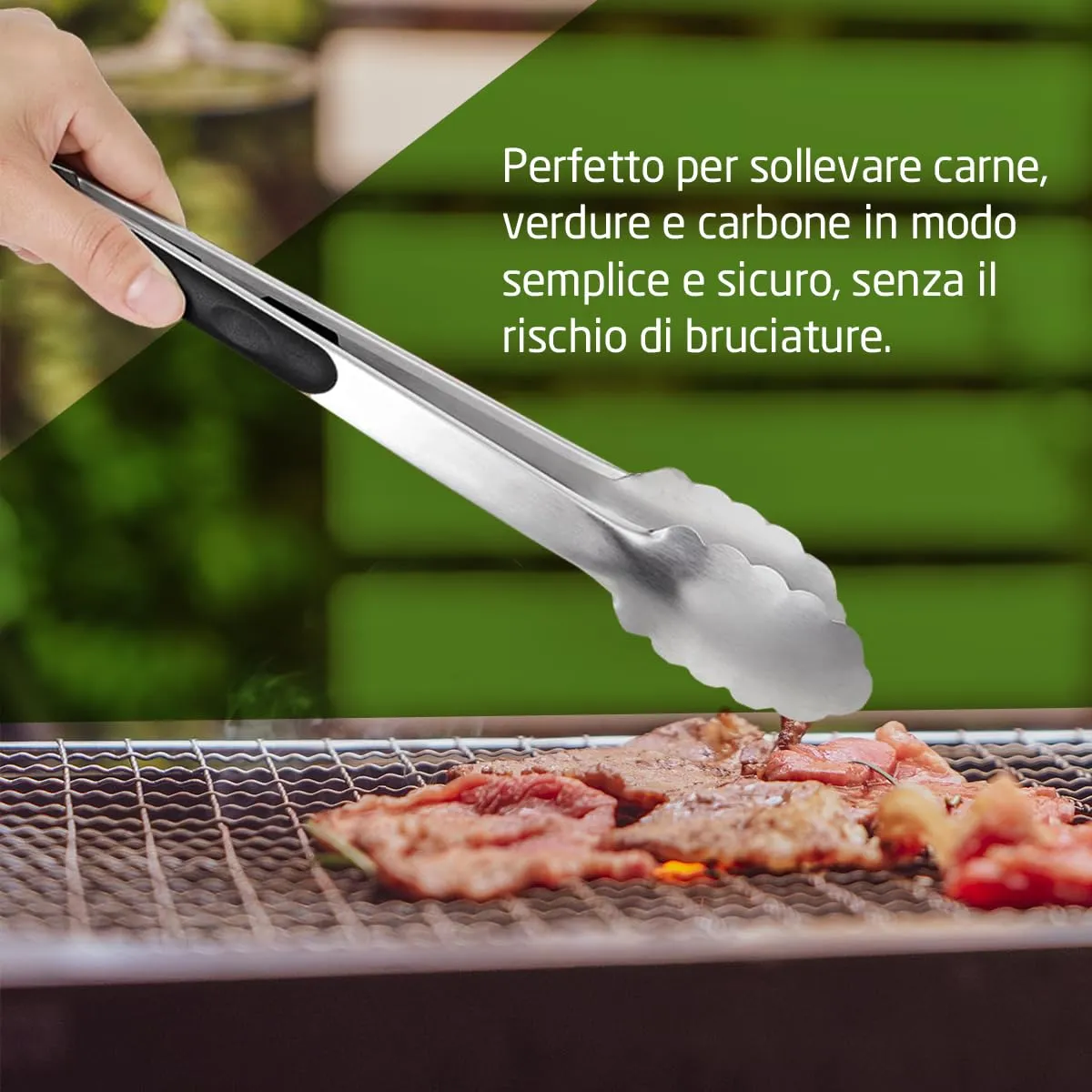 Amig Fireplus Pinza Barbecue Inox 34,5 cm Antiscivolo