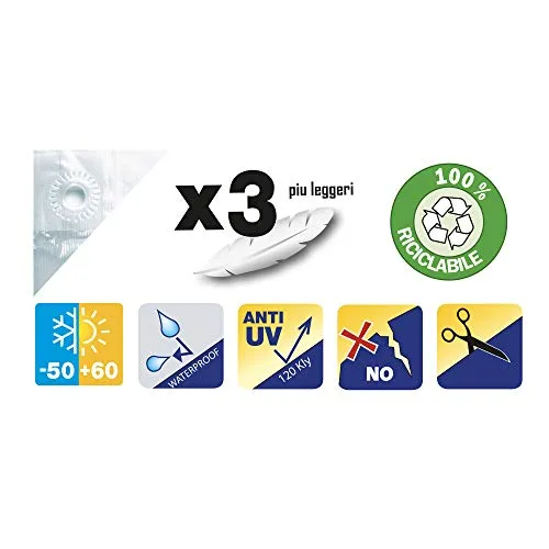 Ribimex Ecoplatinium telone 1,5x5 m PE semitrasparente