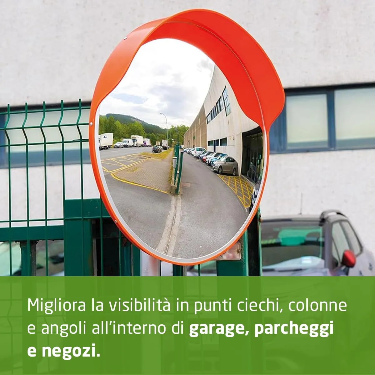 Amig specchio convesso sorveglianza 60 cm arancione