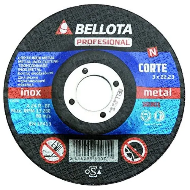 Bellota disco abrasivo taglio inox-metallo 3mm professionale