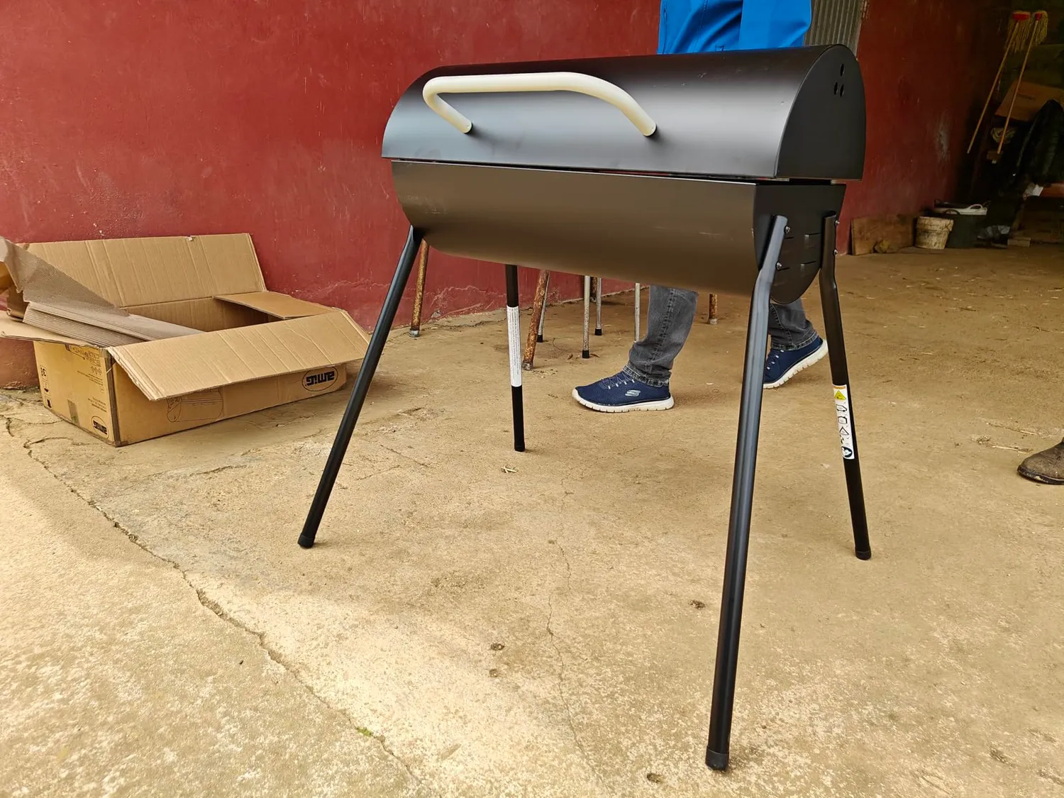 Amig Kaldera barbecue carbone 83x78x63 cm nero
