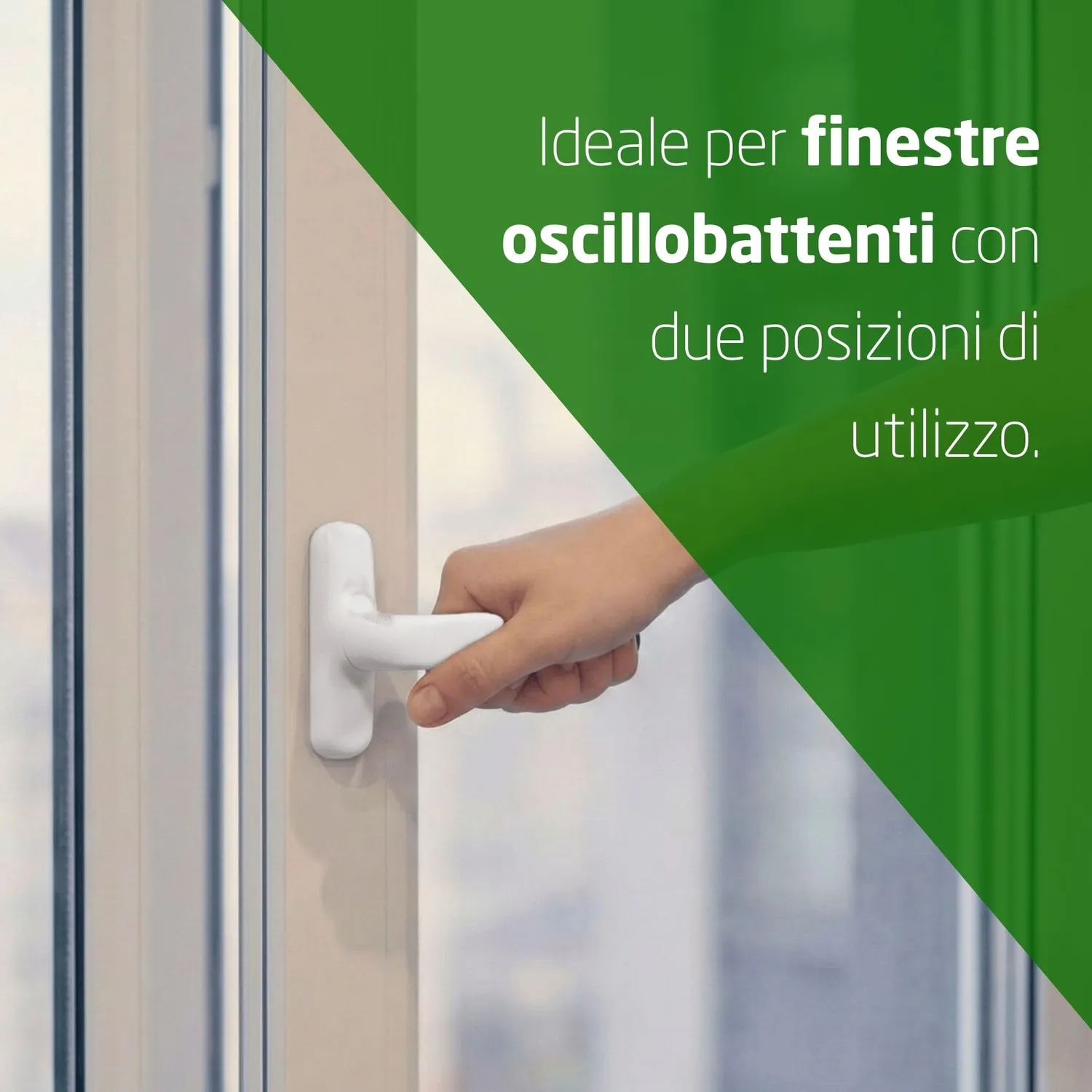 Amig Maniglia Finestra Oscillobattente 180 mm Bianca