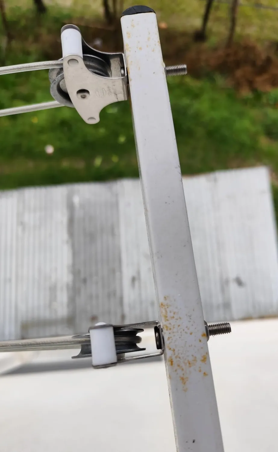 Amig Mod.3 stendibiancheria parete 450mm bianco acciaio