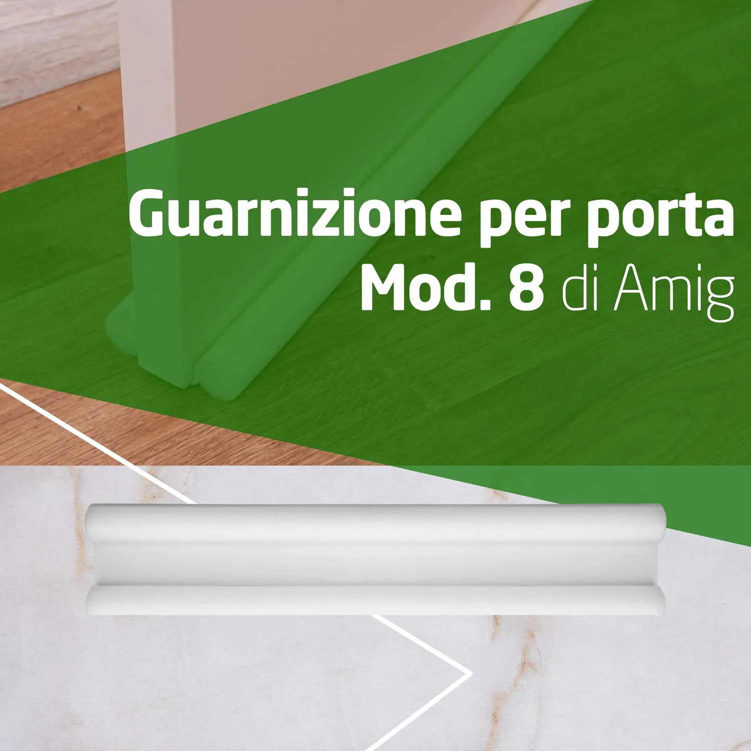 Amig paraspifferi doppio rullo bianco porte 35 mm