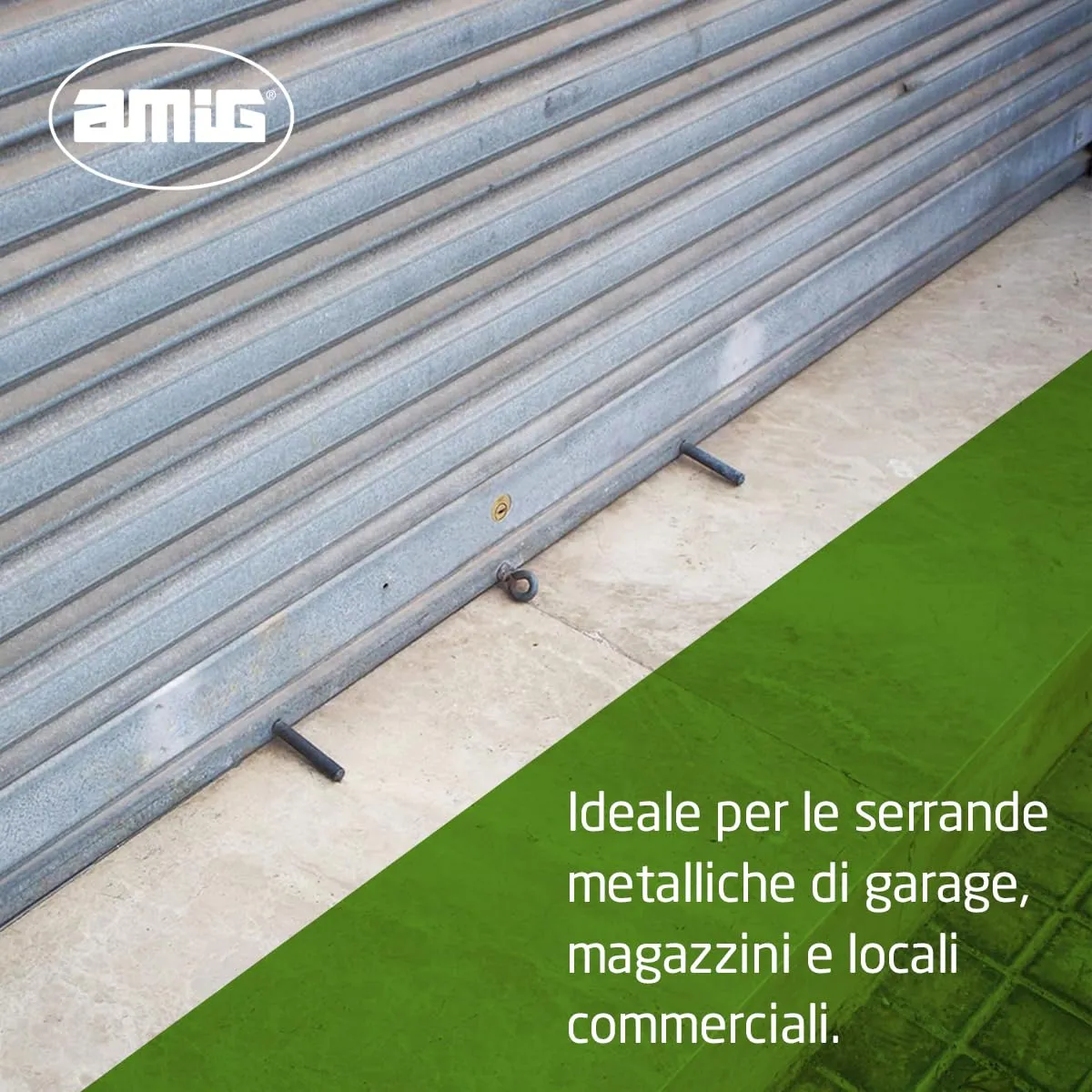 Amig serratura serranda garage 15 mm chiave a pettine 3 chiavi