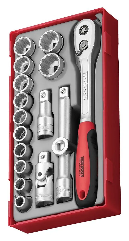 TengTools TT1 Set Bussole 1/2" 12 Punte 17 Pezzi
