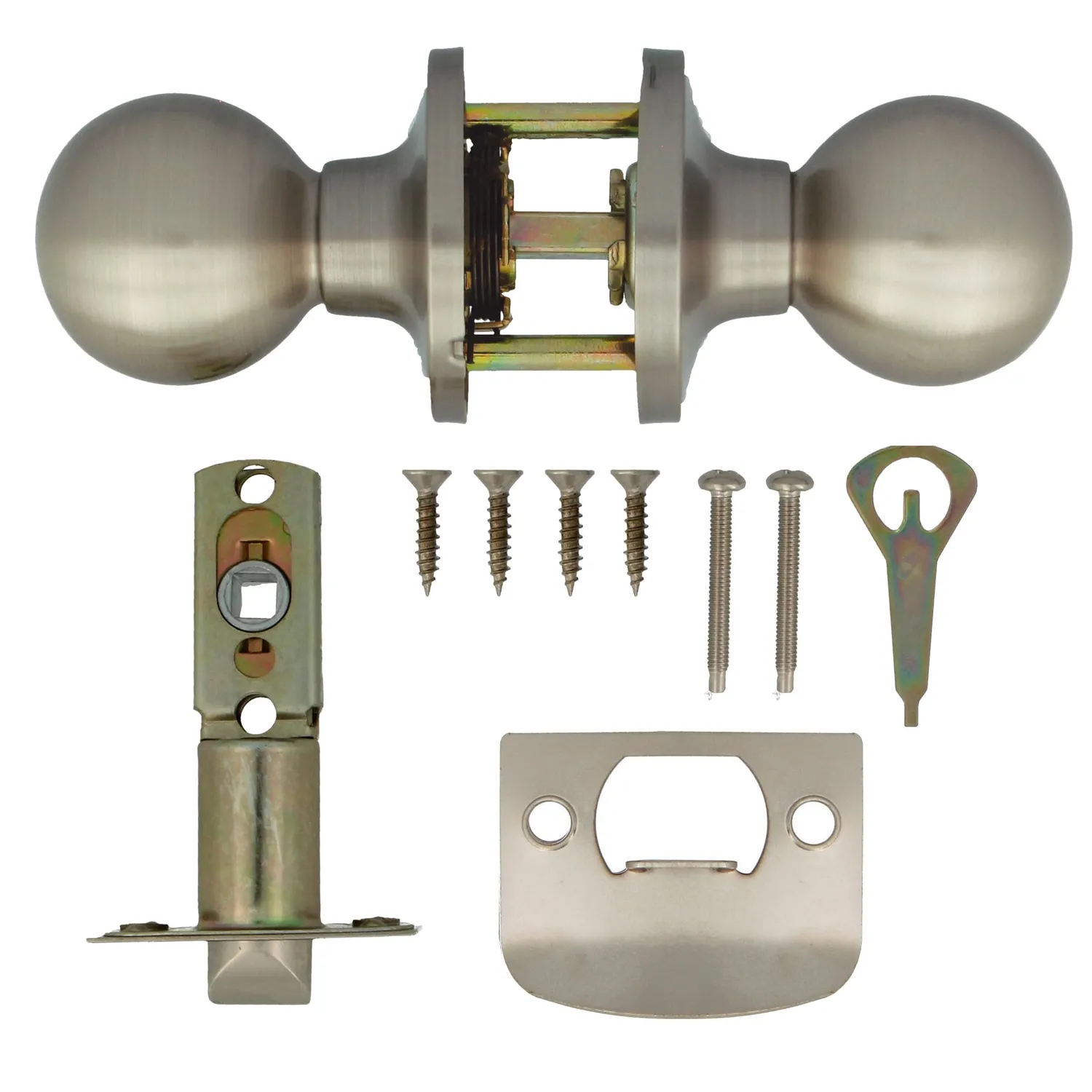 Amig 60/70 mm pomello sfera porta interna argento opaco