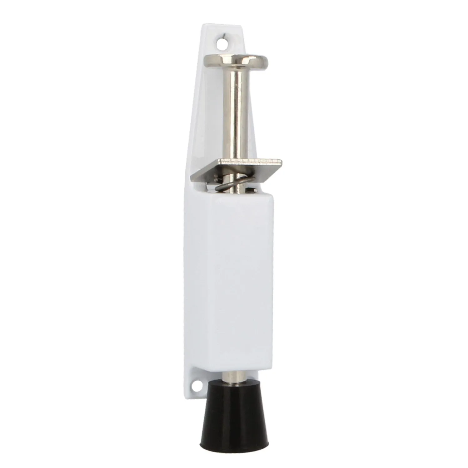 Amig Mod. 10 Fermaporta da Pavimento Cromato Opaco 120 mm Zamak