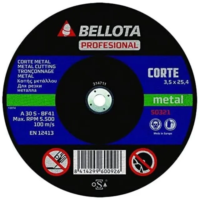 Bellota Professionale Taglio Metal disco da taglio foro 25,4 mm metallo
