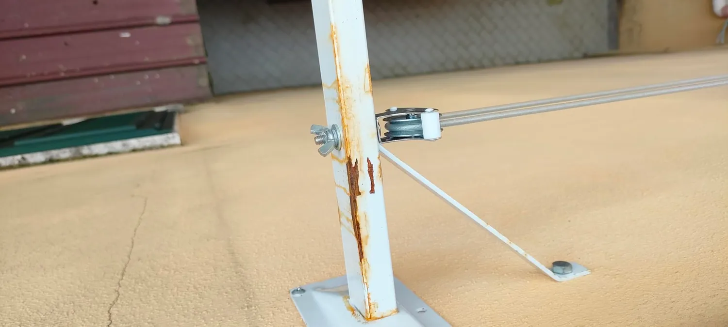 Amig Mod.3 stendibiancheria parete 450mm bianco acciaio