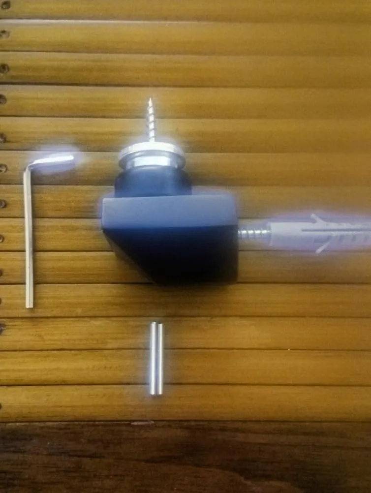 Amig fermaporta magnetico pavimento nero 36 mm inox