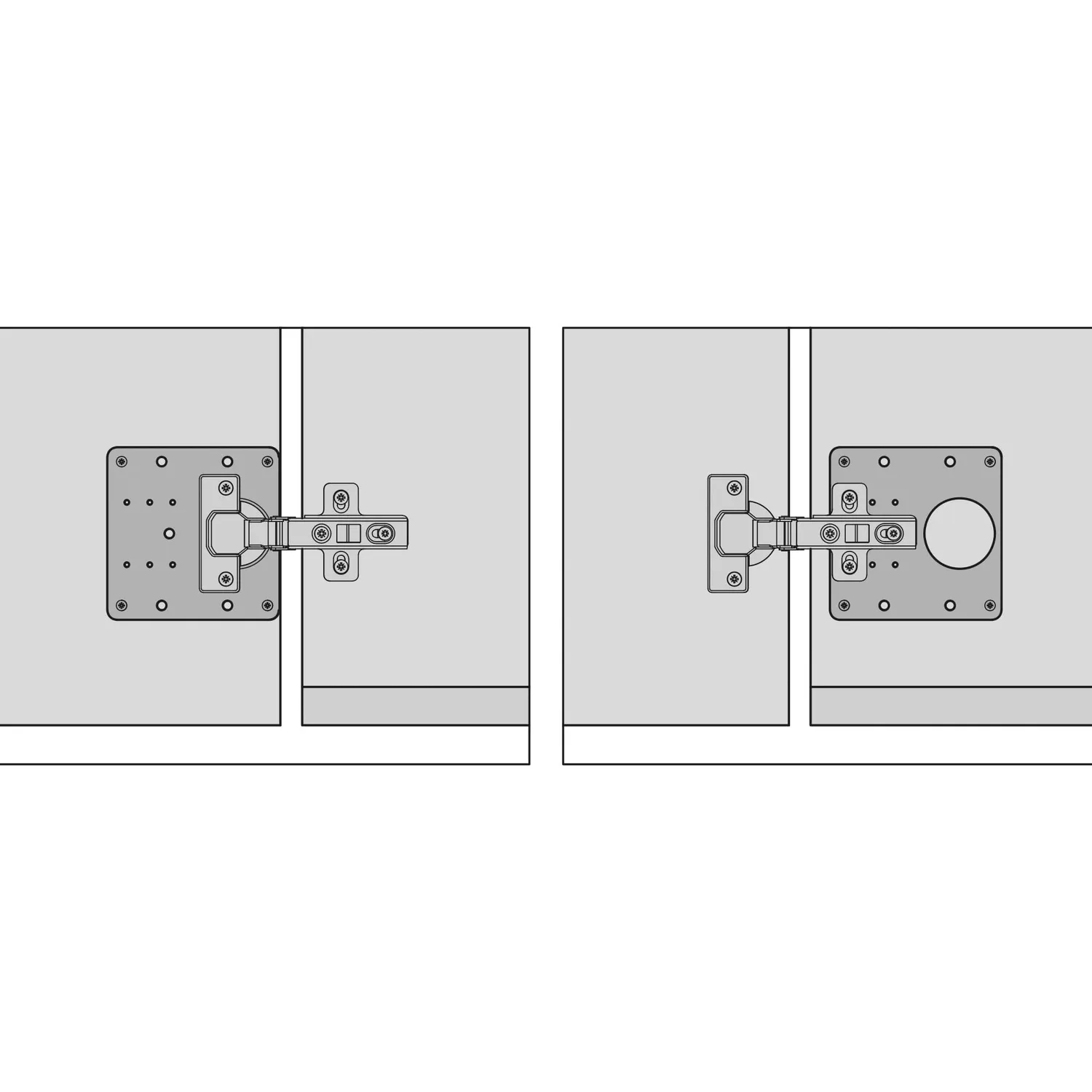 Amig Piastra Riparazione Cerniere 90x90mm Acciaio Inox