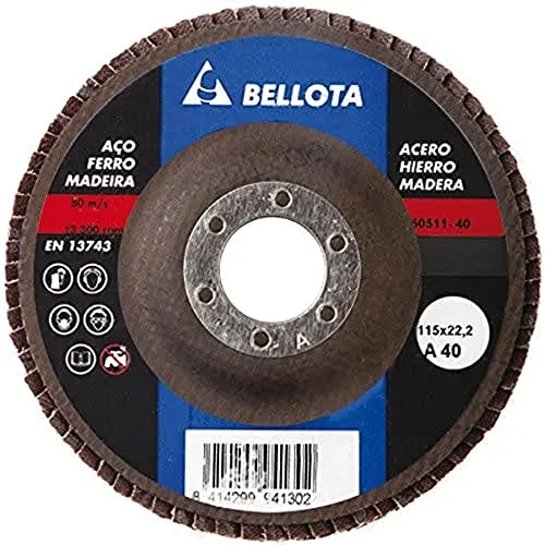 Bellota Disco Lamelle Ø 115 disco lamellare Metal per acciaio