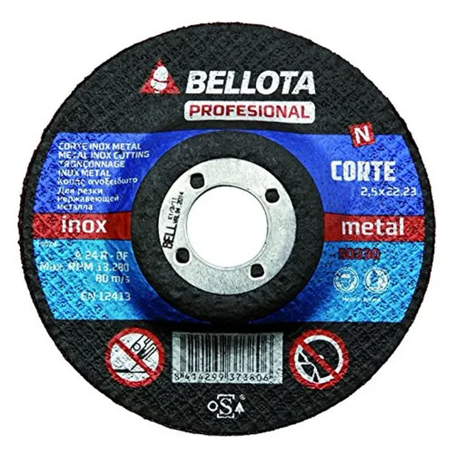 Bellota Disco Abrasivo Taglio Inox-Metal 2,5 mm sottile