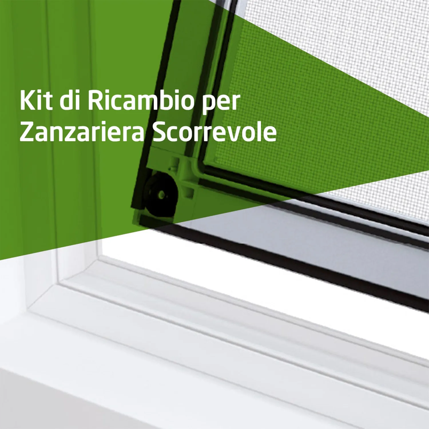 Amig MC01 kit ricambi zanzariera scorrevole nylon bianco