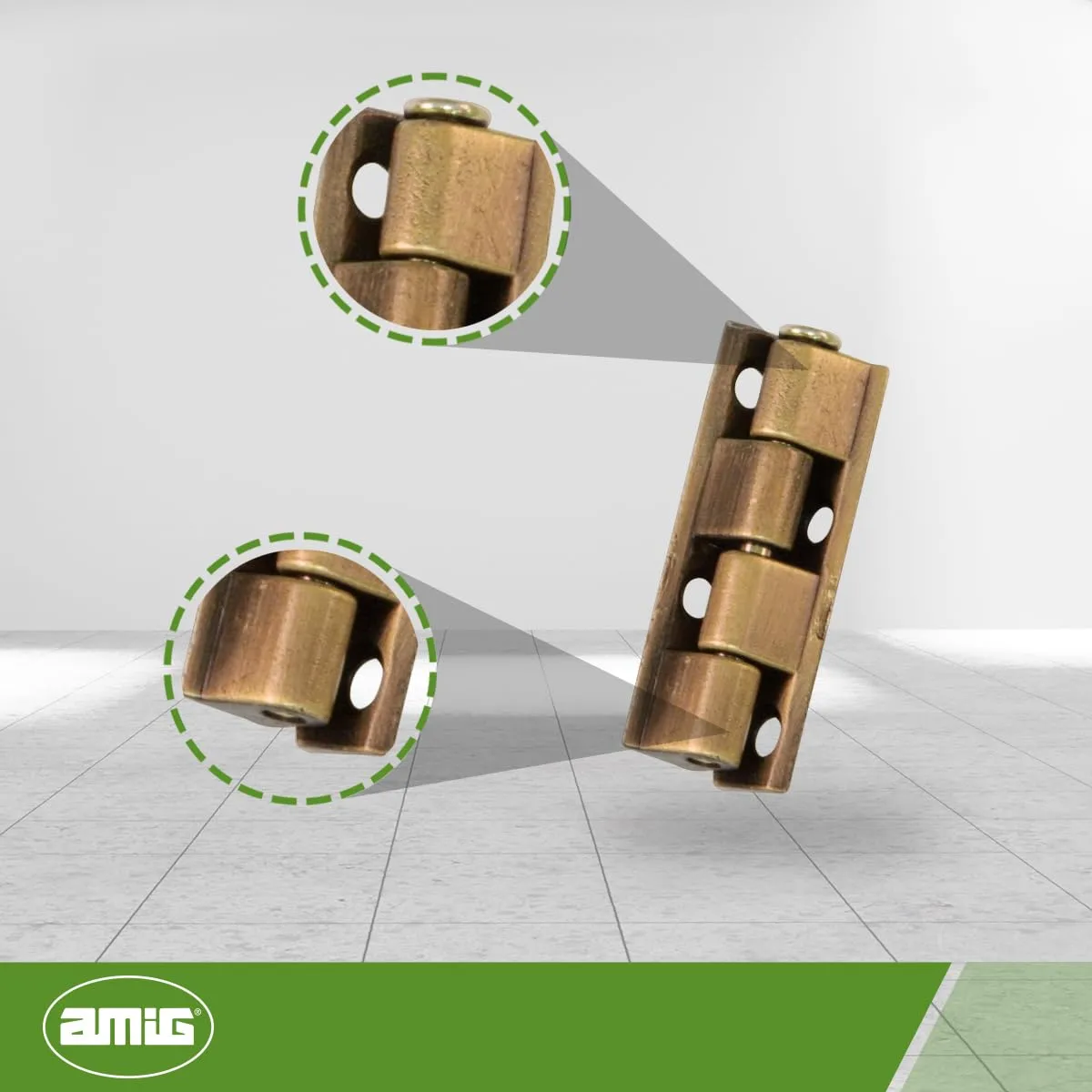 Amig 556 cerniera armadi zamak 40x9 mm smontabile
