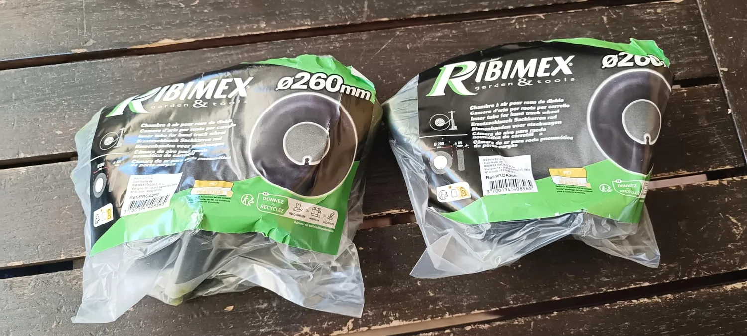 Ribimex Camera Aria Carrello 260x85 mm Ricambio Gomma