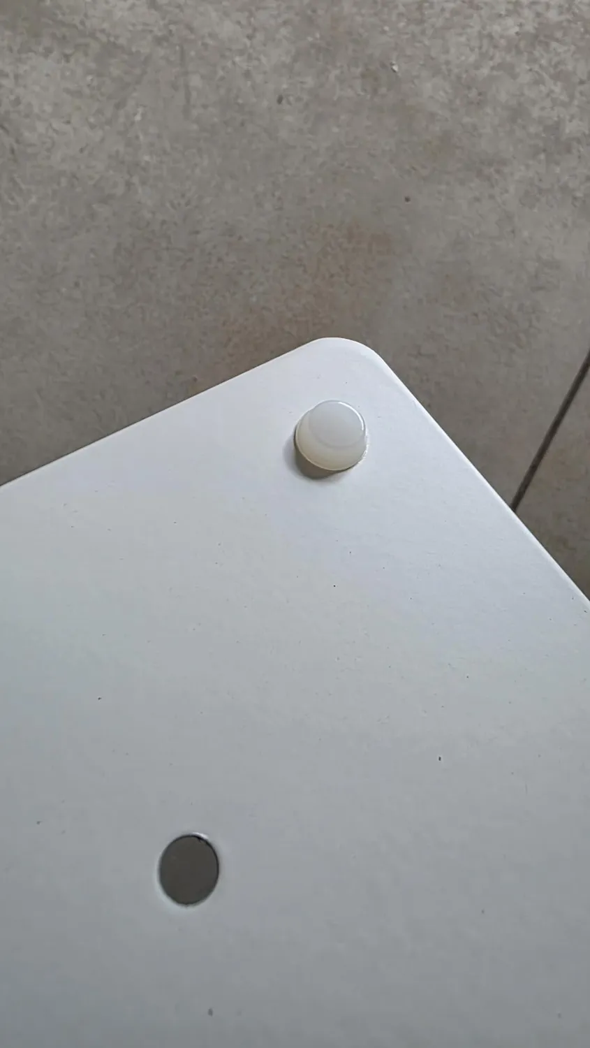 Amig porta asciugamani terra bianco legno doppia barra