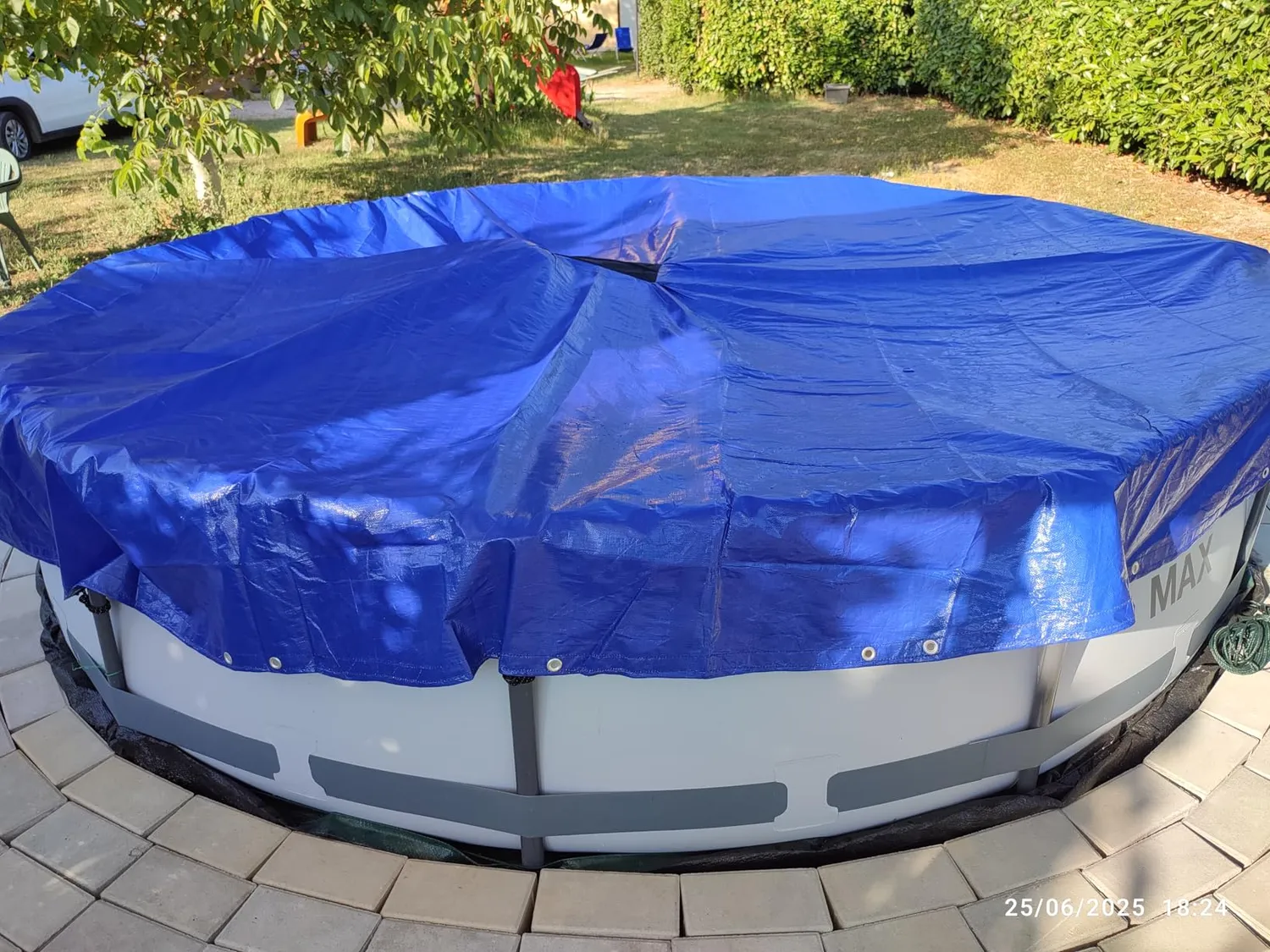 Ribimex telone piscina rotonda 6,2 m polietilene 140 g